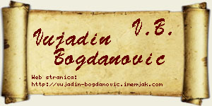 Vujadin Bogdanović vizit kartica